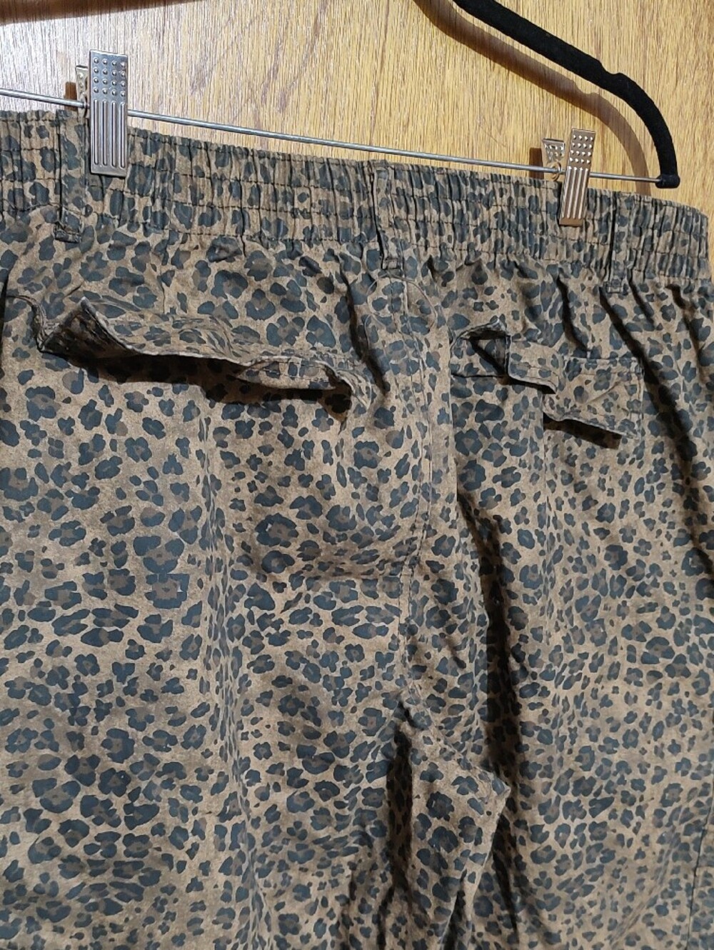 Leopard Print Cargo Pants - Brown - Picture 3 of 8
